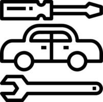 Screwdriver repair icon symbol vector image. Illustration of the fix toolkit design image. EPS 10