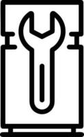 Screwdriver repair icon symbol vector image. Illustration of the fix toolkit design image. EPS 10