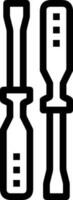 Screwdriver repair icon symbol vector image. Illustration of the fix toolkit design image. EPS 10