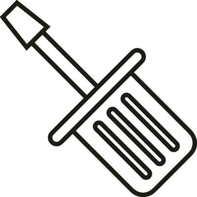 Screwdriver repair icon symbol vector image. Illustration of the fix toolkit design image. EPS 10