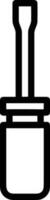 Screwdriver repair icon symbol vector image. Illustration of the fix toolkit design image. EPS 10
