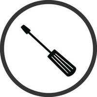 Screwdriver repair icon symbol vector image. Illustration of the fix toolkit design image. EPS 10