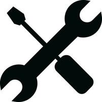 Screwdriver repair icon symbol vector image. Illustration of the fix toolkit design image. EPS 10