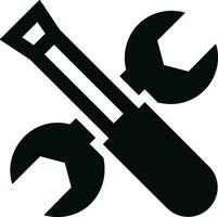 Screwdriver repair icon symbol vector image. Illustration of the fix toolkit design image. EPS 10