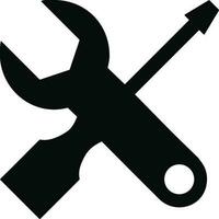 Screwdriver repair icon symbol vector image. Illustration of the fix toolkit design image. EPS 10