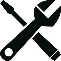 Screwdriver repair icon symbol vector image. Illustration of the fix toolkit design image. EPS 10