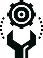 Screwdriver repair icon symbol vector image. Illustration of the fix toolkit design image. EPS 10