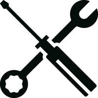 Screwdriver repair icon symbol vector image. Illustration of the fix toolkit design image. EPS 10