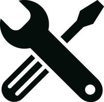 Screwdriver repair icon symbol vector image. Illustration of the fix toolkit design image. EPS 10