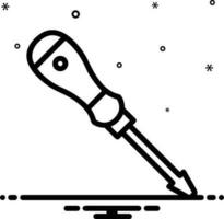 Screwdriver repair icon symbol vector image. Illustration of the fix toolkit design image. EPS 10