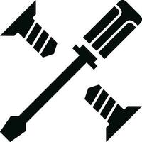 Screwdriver repair icon symbol vector image. Illustration of the fix toolkit design image. EPS 10