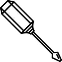 Screwdriver repair icon symbol vector image. Illustration of the fix toolkit design image. EPS 10