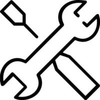 Screwdriver repair icon symbol vector image. Illustration of the fix toolkit design image. EPS 10