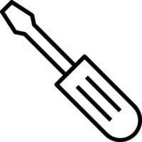 Screwdriver repair icon symbol vector image. Illustration of the fix toolkit design image. EPS 10