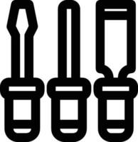 Screwdriver repair icon symbol vector image. Illustration of the fix toolkit design image. EPS 10