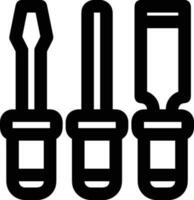 Screwdriver repair icon symbol vector image. Illustration of the fix toolkit design image. EPS 10