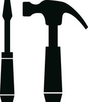 Screwdriver repair icon symbol vector image. Illustration of the fix toolkit design image. EPS 10