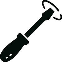 Screwdriver repair icon symbol vector image. Illustration of the fix toolkit design image. EPS 10