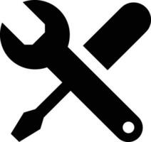 Screwdriver repair icon symbol vector image. Illustration of the fix toolkit design image. EPS 10