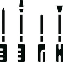 Screwdriver repair icon symbol vector image. Illustration of the fix toolkit design image. EPS 10