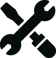 Screwdriver repair icon symbol vector image. Illustration of the fix toolkit design image. EPS 10