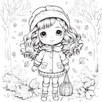 Fall Coloring Pages photo