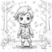 Fall Coloring Pages photo