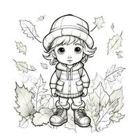 Fall Coloring Pages photo