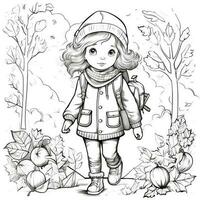 Fall Coloring Pages photo