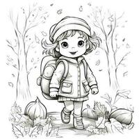 Fall Coloring Pages photo