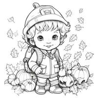 Fall Coloring Pages photo