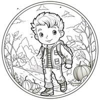 Fall Coloring Pages photo