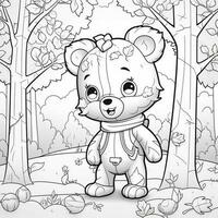 Fall Coloring Pages photo