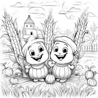 Fall Coloring Pages photo