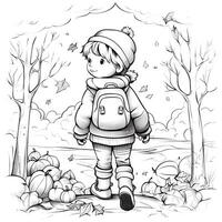 Fall Coloring Pages photo