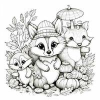 Fall Coloring Pages photo