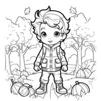 Fall Coloring Pages photo