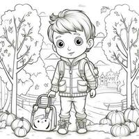 Fall Coloring Pages photo