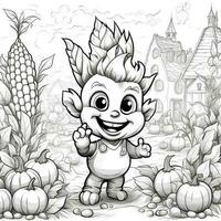 Fall Coloring Pages photo
