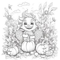 Fall Coloring Pages photo