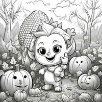Fall Coloring Pages photo