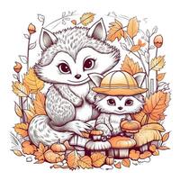 Fall Coloring Pages photo