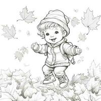 Fall Coloring Pages photo