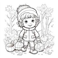 Fall Coloring Pages photo