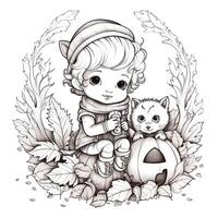 Fall Coloring Pages photo