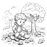 Fall Coloring Pages photo