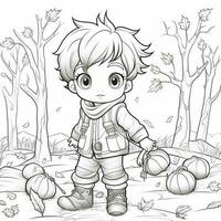 Fall Coloring Pages photo