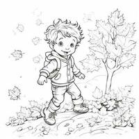 Fall Coloring Pages photo