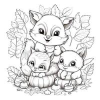 Fall Coloring Pages photo