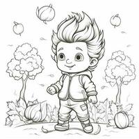 Fall Coloring Pages photo